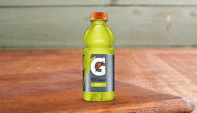 Bottled gatorade Lemon Lime