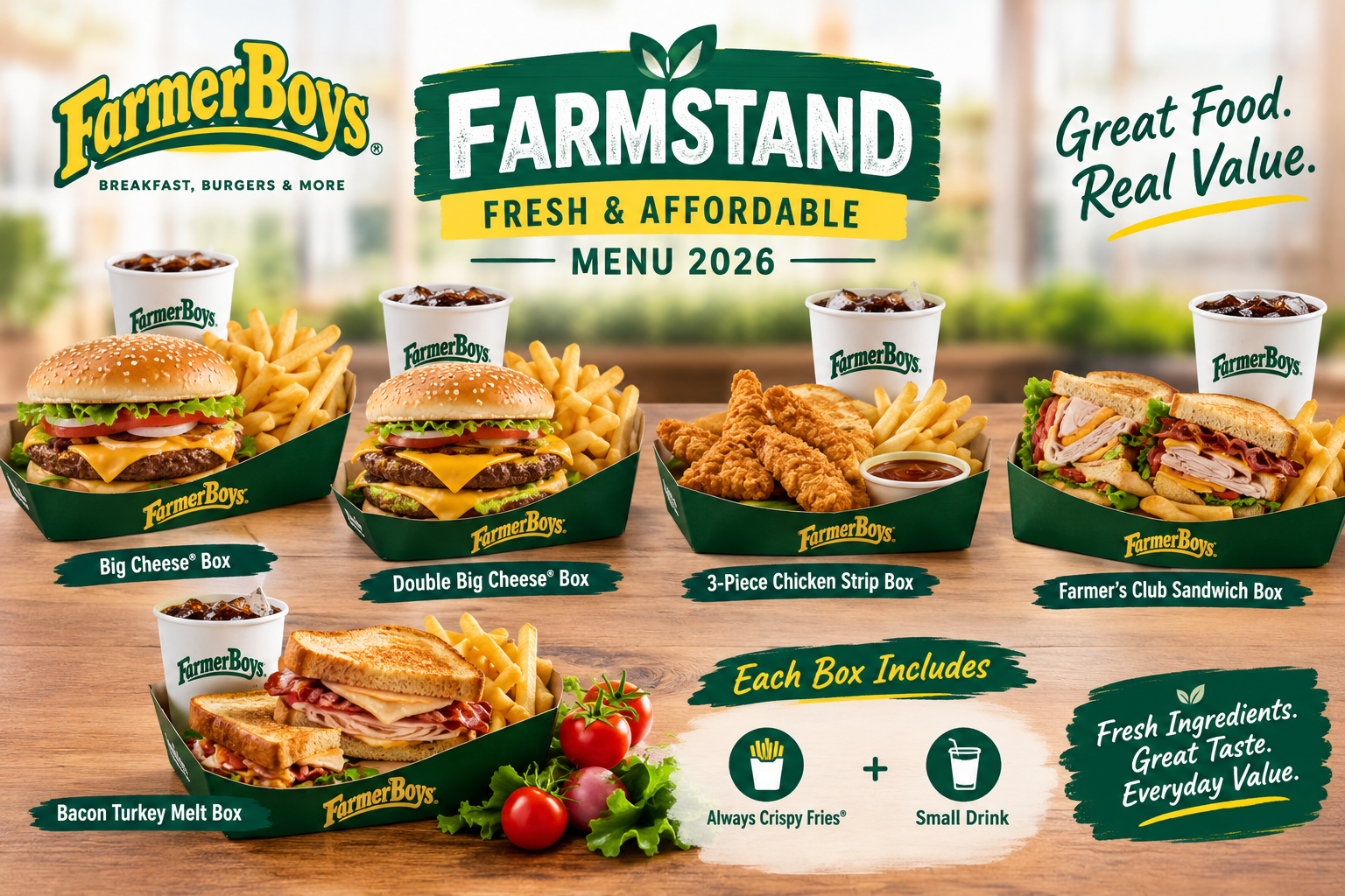 Farmstand: Fresh & Affordable Menu 2026