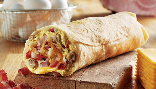 Hog Heaven Breakfast Burrito